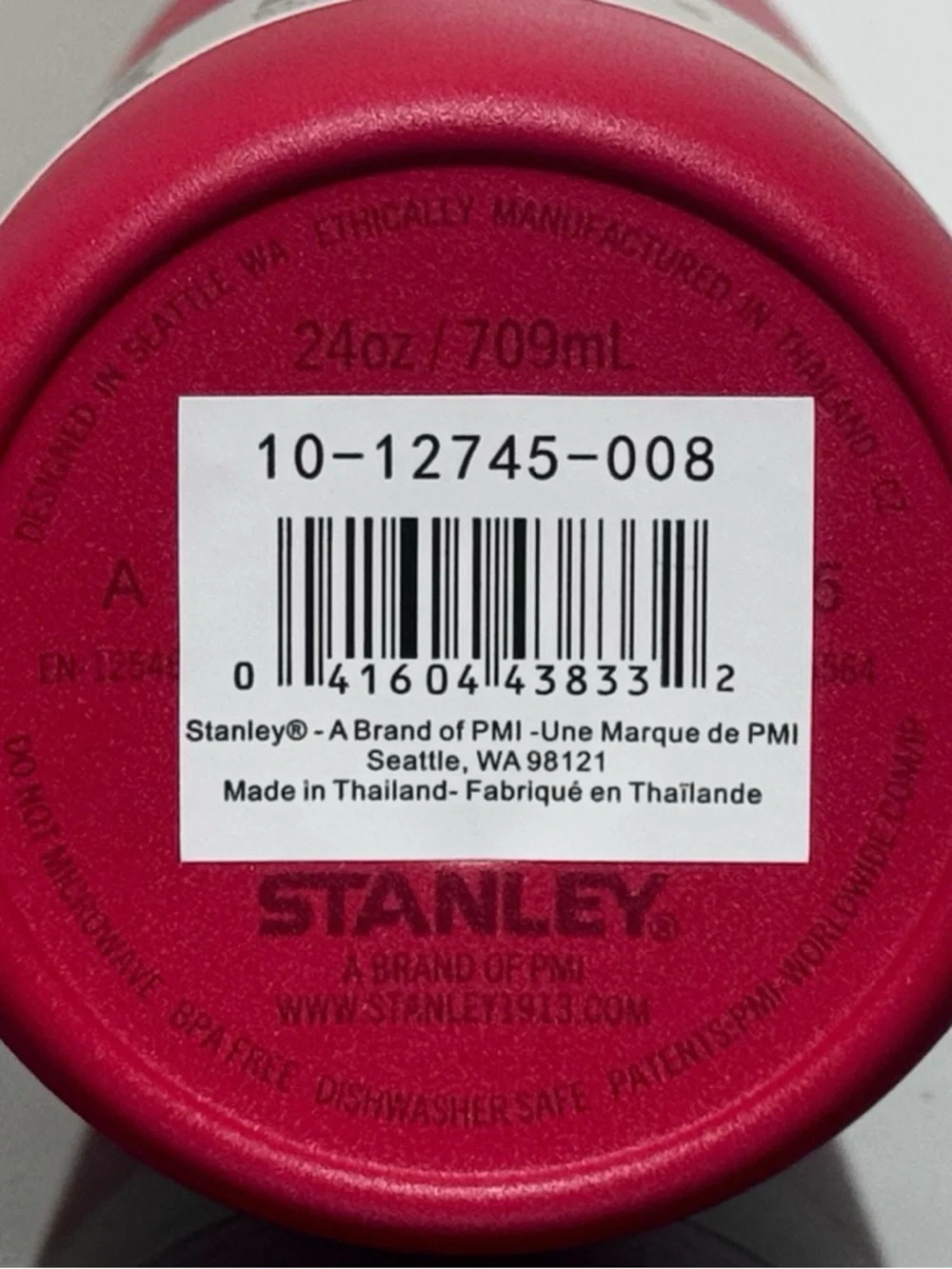 STANLEY The Quick Flip Go 24oz Water Bottle, CHILI RED - Picture 5 of 8
